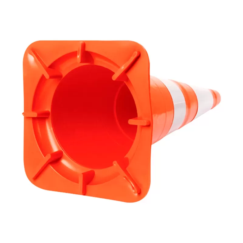 Cone de Sinalização Flexível com Faixa Adesiva Refletiva 75cm