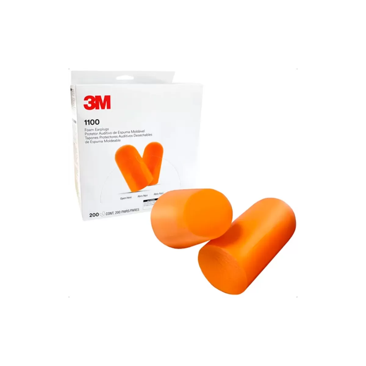 Protetor Auricular 3M™ 1100 sem cordão CA 5674 Protetor Auricular 3M™ 1100 sem cordão CA 5674