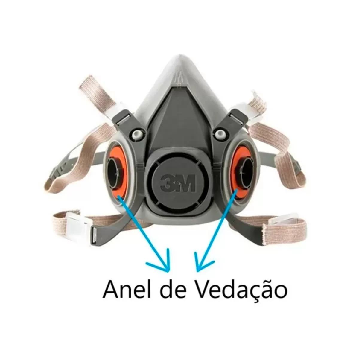Anel de Vedação 6895 para Respiradores 3M™ Séries 6200 e 6800 Anel de Vedação 6895 para Respiradores 3M™ Séries 6200 e 6800
