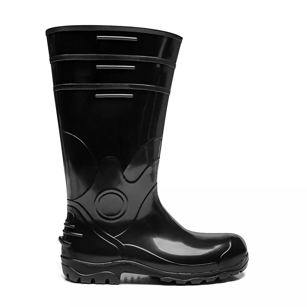 Bota PVC cano longo bico aço com forro CA 35223
