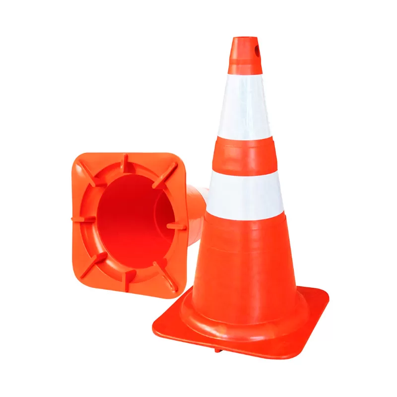 Cone De Sinalização Flexível Com Faixa Adesiva Refletiva 75cm