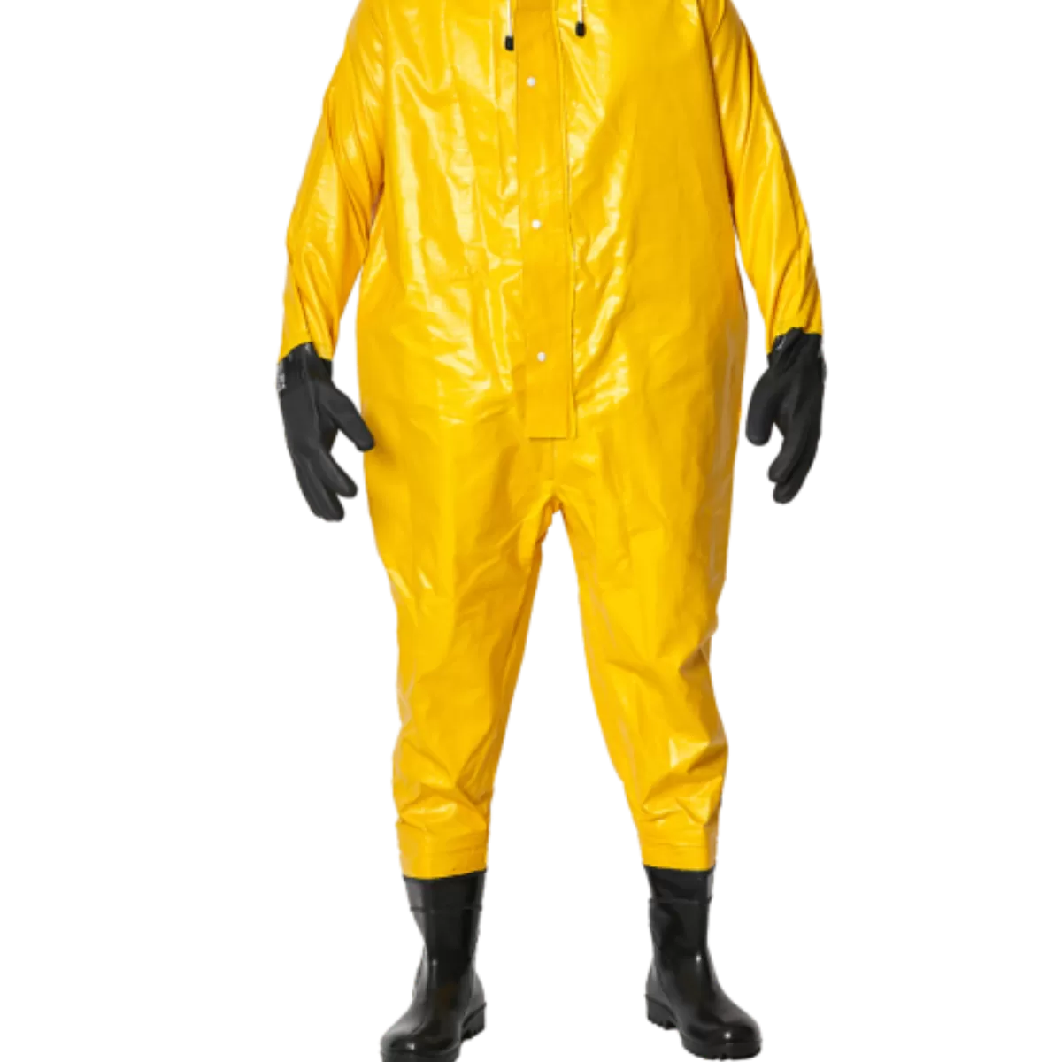 MACACÃO SANEAMENTO AMARELO COM LUVA E BOTA CA 28445