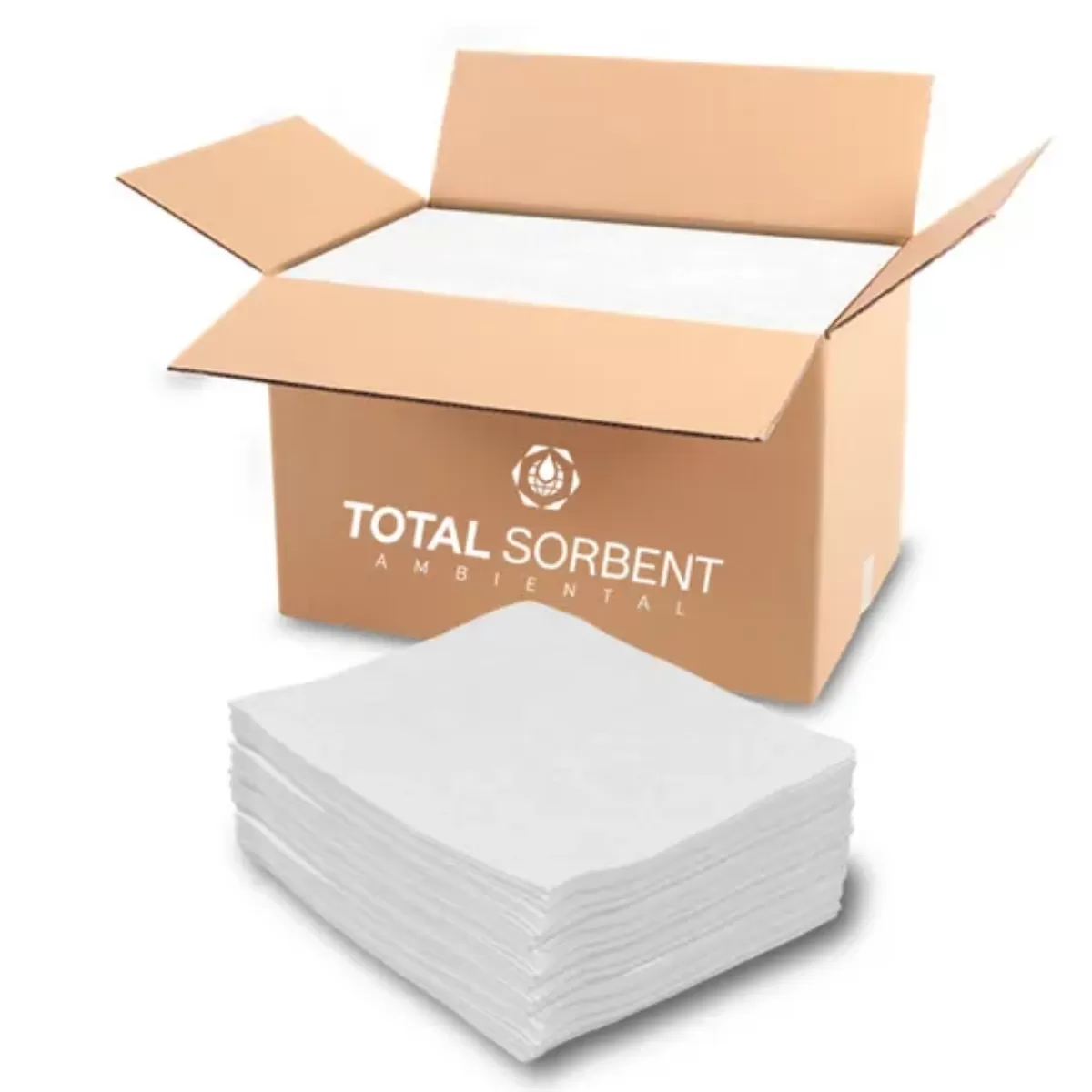 Manta Absorvente Total Sorbent Branca Para Óleo E Derivados 2,00 Mm X 400,00 Mm X 500,00 Mm