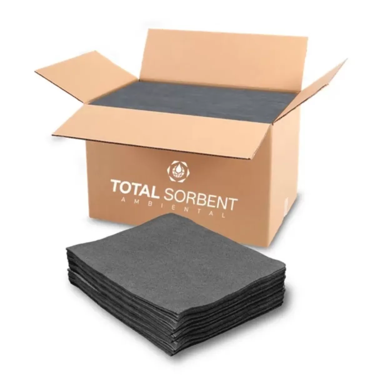 Manta Absorvente Total Sorbent Cinza Para Líquido Em Geral 2,00 Mm X 400,00 Mm X 500,00 Mm