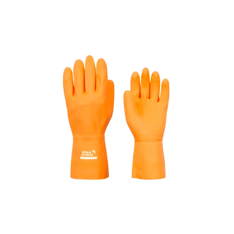 Luva Látex Laranja Reforçada CA 37815