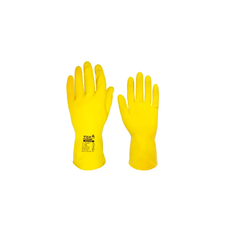 Luva Látex Multiuso Slim Amarela CA 38310